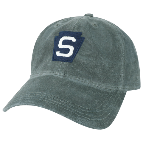 Penn State Nittany Lions College Vault Blue Steel Waxed Cotton Adjustable Hat