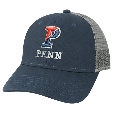 Penn Navy/Dark Grey Youth Lo-Pro Structured Snapback Adjustable Trucker Hat
