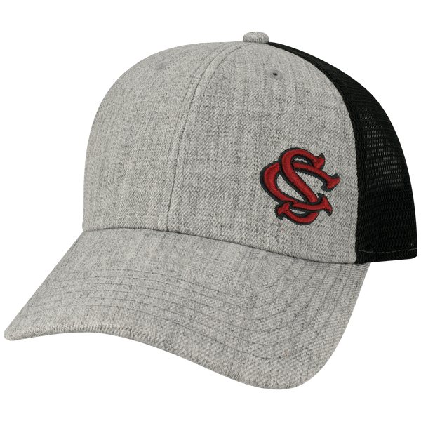 South Carolina Gamecocks Heather Grey Black Lo Pro Snapback Adjustable L2 Brands