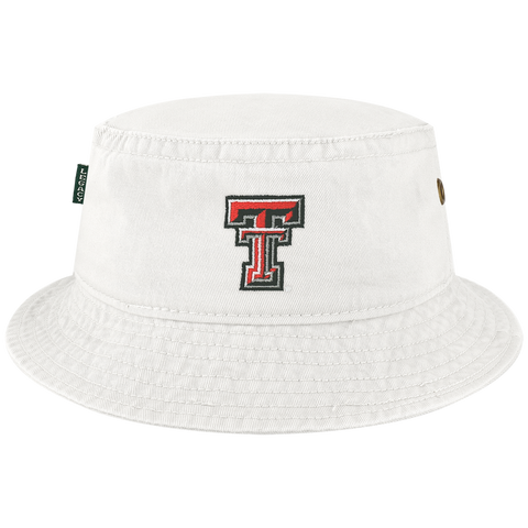 Texas Tech Red Raiders White Relaxed Twill Bucket Hat