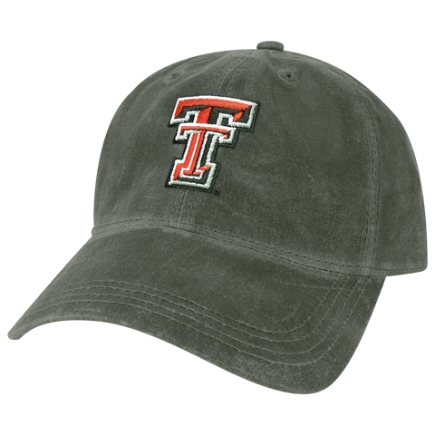 Texas Tech Red Raiders Charcoal Waxed Cotton Adjustable Hat