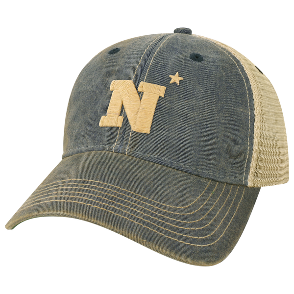 Navy Midshipmen OFA Navy Old Favorite Adjustable Trucker Hat Navy Midshipmen OFA Navy Old Favorite Adjustable Trucker Hat