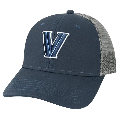 Villanova Wildcats Navy/Dark Grey Youth Lo-Pro Structured Snapback Adjustable Trucker Hat