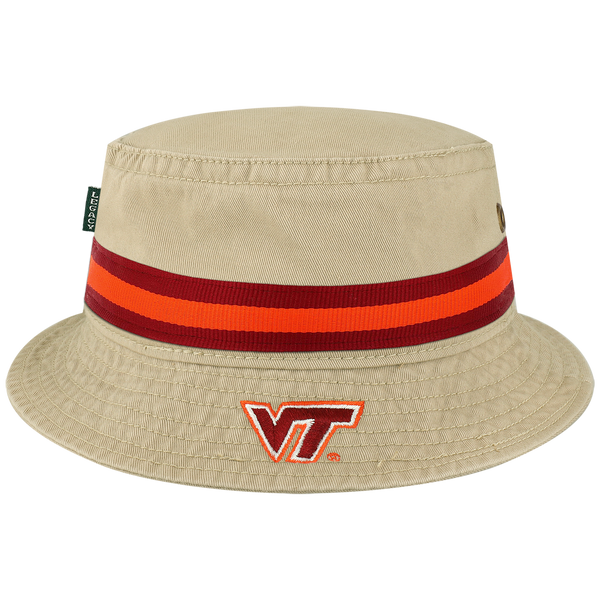 Virginia Tech Hokies Khaki Relaxed Twill Bucket Hat – L2 Brands Virginia Tech Hokies Khaki Relaxed Twill Bucket Hat – L2 Brands