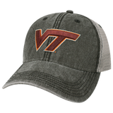Virginia Tech Hokies Black/Grey Dashboard Trucker Hat