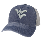 West Virginia Mountaineers Navy/Grey Dashboard Trucker Hat