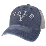 Yale University Bulldogs Navy/Grey Dashboard Trucker Hat