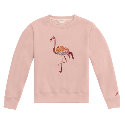 Fancy Flamingo - Essential Fleece Youth Crew